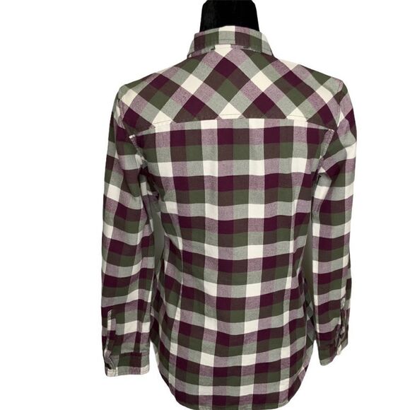 ROYAL ROBBINS Plaid Flannel Organic Cotton Button Down Shirt Sz S - Picture 4 of 12